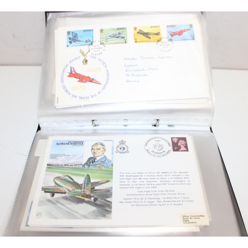 543 - 3 albums of FDC stamps and coin covers to inc a number of hand signed military related examples