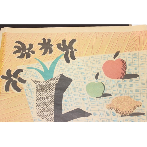 406 - David Hockney CH RA (b.1937) 'Two Apples, One Lemon and Four Flowers', 1997 offset lithograph in col... 