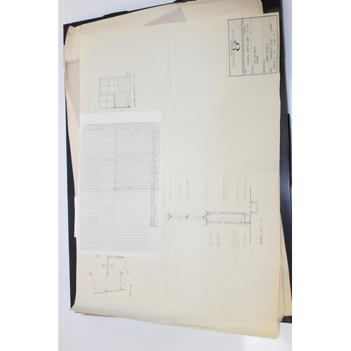 411 - Of local interest, qty of assorted architectural drawings and plans relating to the Six Bells pub in... 