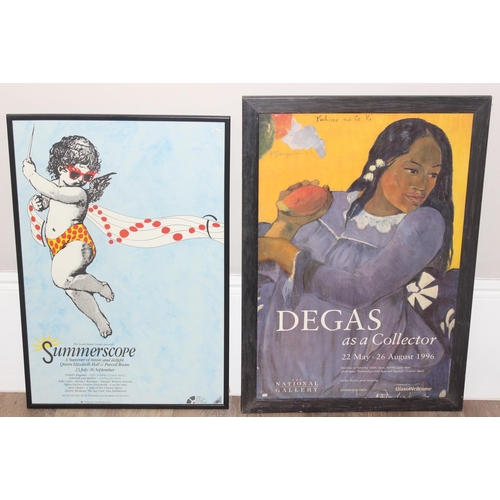 420 - 2 vintage posters, on Degas as a Collector 1996 at the National Gallery & the other Summerscope at t... 