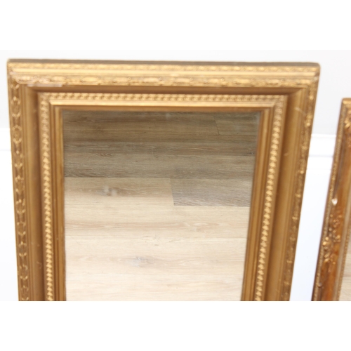 379 - 2 vintage gold painted mirrors, the largest approx 56cm x 44cm