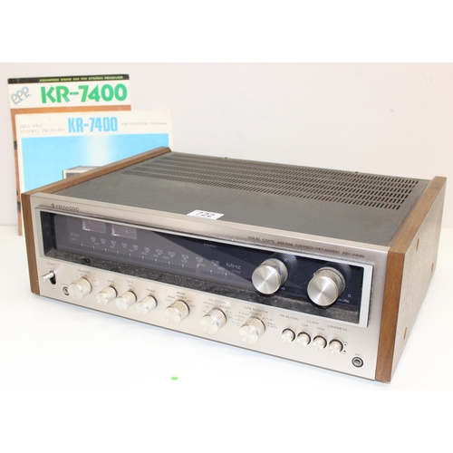 722 - Kenwood solid state AM/FM stereo receiver KR-7400