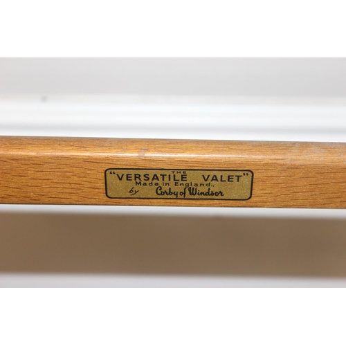 183 - Vintage valet or clothes stand, The Versatile Valet by Corby of Windsor, approx 104cm tall