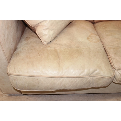 37 - Sofa Workshop By Timothy Oulton, a high quality modern designer 2 seater tan or light brown leather ... 