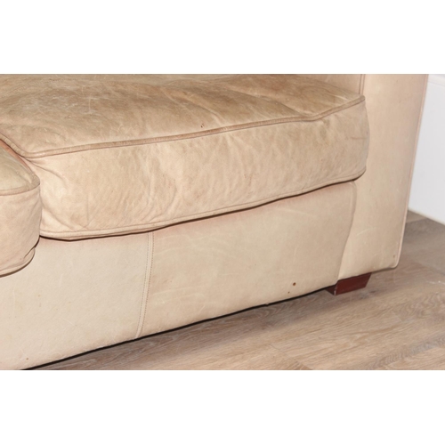 37 - Sofa Workshop By Timothy Oulton, a high quality modern designer 2 seater tan or light brown leather ... 