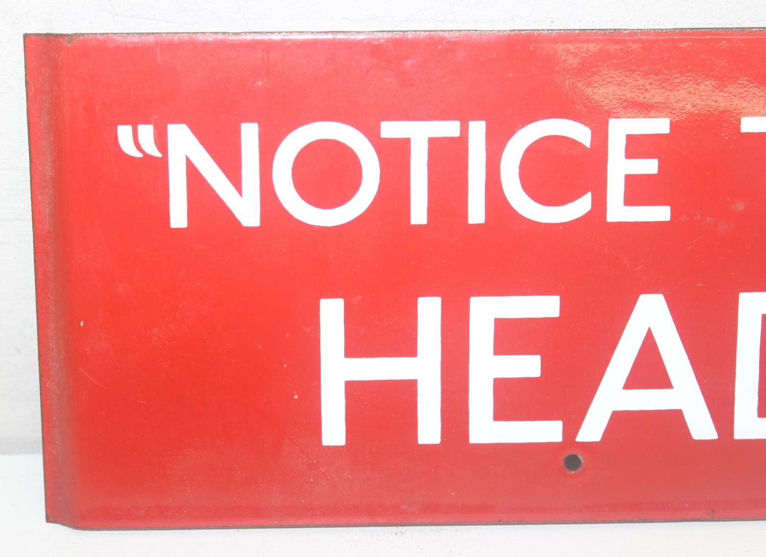 An original London Underground or TFL enamel sign 