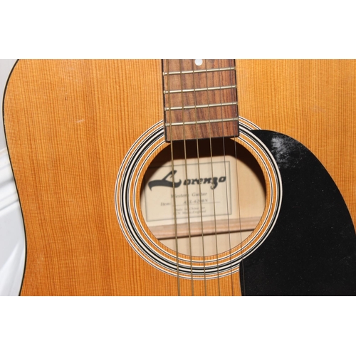 1610 - A Lorenzo AXL-6200N acoustic guitar