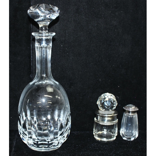 1023 - Qty of assorted silver mounted and cut glass items and other items of good quality glassware to inc ... 