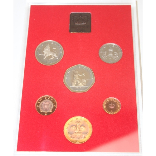 1216 - 7 assorted Coinage of Great Britain and Northern Ireland sets, 1970, 1972, 1973, 1977, 1979, 1981 & ... 