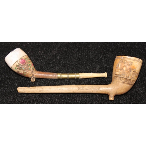 1531 - Qty of assorted antique and vintage clay pipes to inc masonic, Irish, Military crests etc