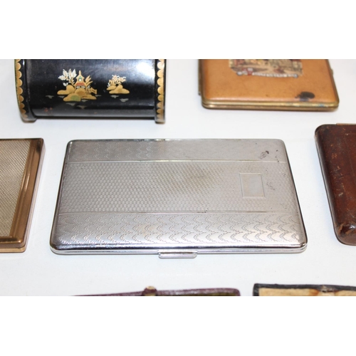 1545 - Qty of assorted smoking related items to inc cigarette cases, lighter, novelty bottle pipe, cheroot ... 