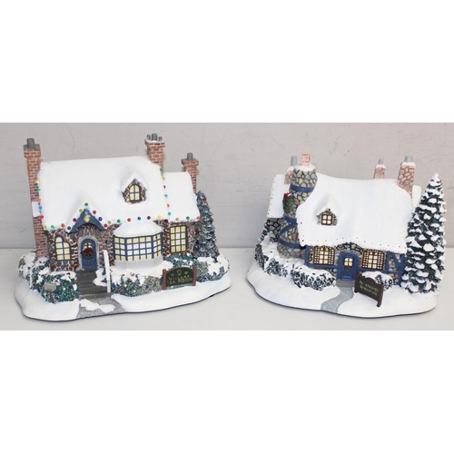 1638 - Thomas Kinkade: Limited edition Hawthorne Village Collection: 'Stonehearth Restaurant' and Village T... 