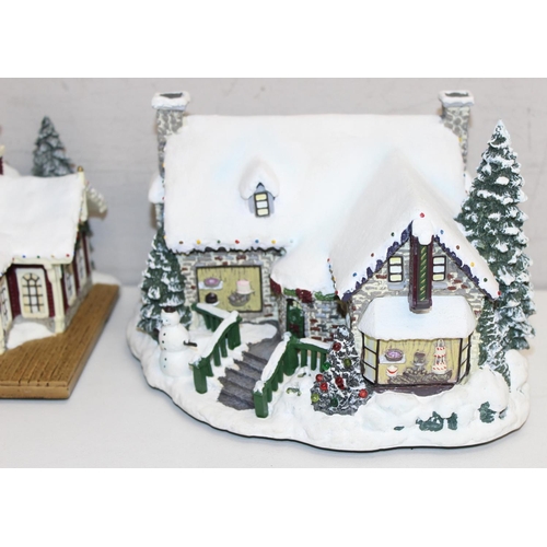 1639 - Thomas Kinkade: Limited edition Hawthorne Village Collection: 'Yuletide Bakery' and 'Village Christm... 