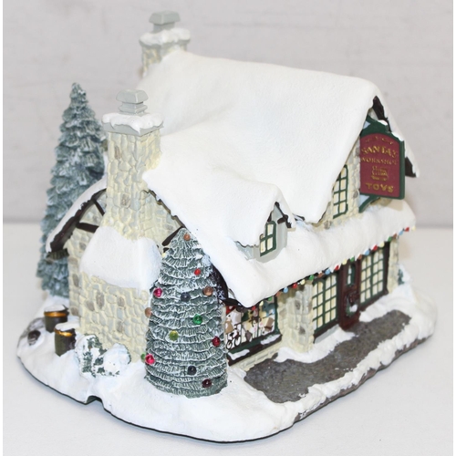 1640 - Thomas Kinkade: Limited edition Hawthorne Village Collection: 'From the Heart Gifts' and 'Santa's Wo... 