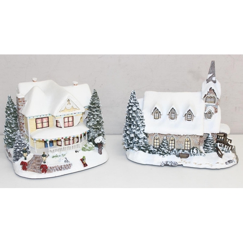 1641 - Thomas Kinkade: Limited edition Hawthorne Village Collection: 'Victorian Homestead' and 'Light of Ho... 