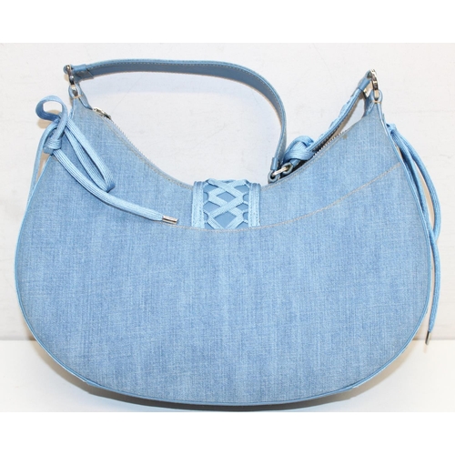 207 - Christian Dior 'Admit it' blue denim handbag in original box with COA and other paperwork