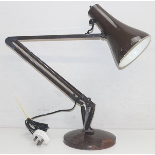 234 - A vintage brown Anglepoise Apex 90 desk lamp