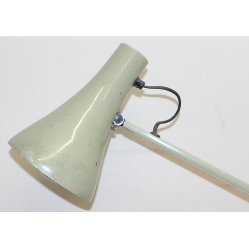 237 - A vintage West German style pottery table lamp, an Anglepoise apex 90 table lamp in light green and ... 