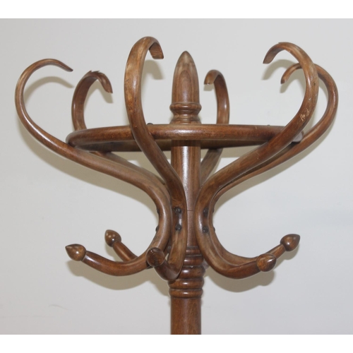 83 - A large vintage bentwood hat and coat stand, approx 200cm tall