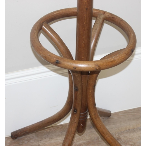 83 - A large vintage bentwood hat and coat stand, approx 200cm tall