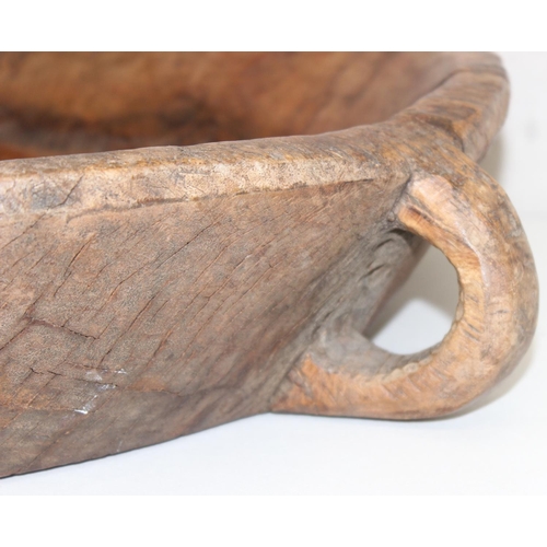 304 - Antique elm bread kneading/dough bowl, approx 60cm at the widest point