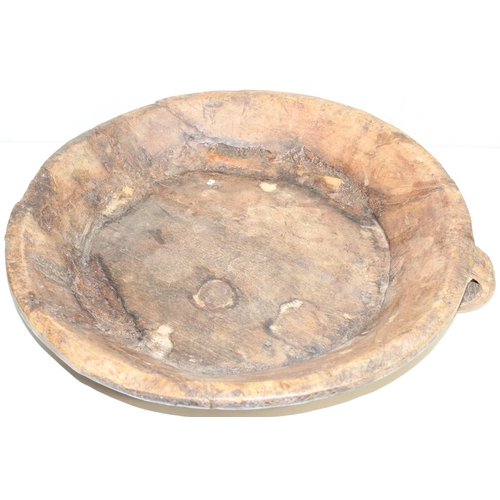 304 - Antique elm bread kneading/dough bowl, approx 60cm at the widest point