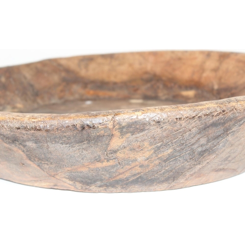 304 - Antique elm bread kneading/dough bowl, approx 60cm at the widest point