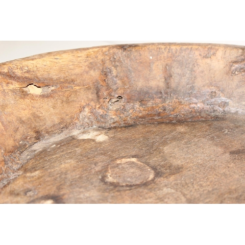 304 - Antique elm bread kneading/dough bowl, approx 60cm at the widest point