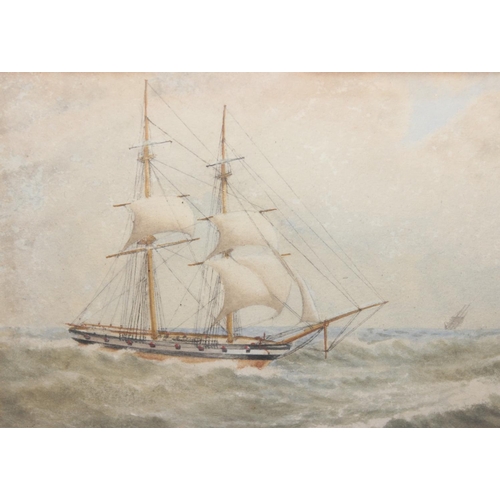 439 - 3 assorted antique original watercolour paintings of ships or seascapes, one by A.J. Keene, another ... 