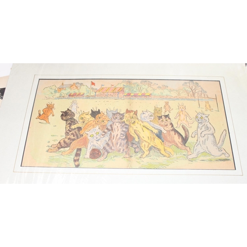 456 - Qty of assorted ephemera, mainly early and mid-20th century Louis Wain cat related prints