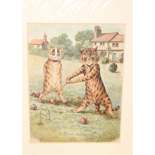 456 - Qty of assorted ephemera, mainly early and mid-20th century Louis Wain cat related prints