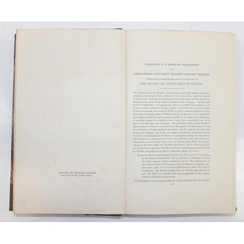 555 - Caedmon's Metrical Paraphrase of Parts of the Holy Scriptures in Anglo-Saxon by Benjamin Thorpe publ... 