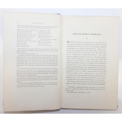 555 - Caedmon's Metrical Paraphrase of Parts of the Holy Scriptures in Anglo-Saxon by Benjamin Thorpe publ... 