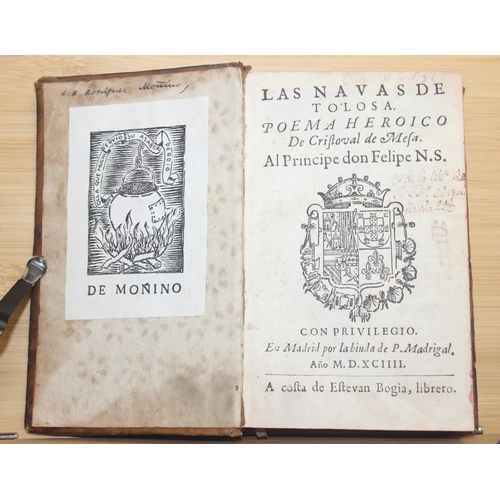 561 - Las Navas de Tolosa Poema Heroico [The Battle of Al-Uqab, by a friend of Tasso and Cervantes] by Cri... 