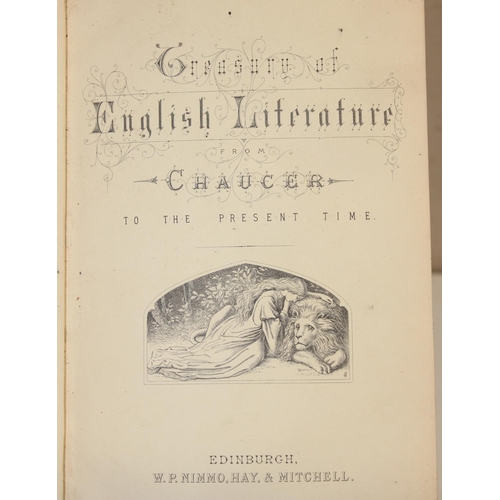 566 - Qty of assorted antique and later books mainly relating to Shakespeare to include English Literature... 