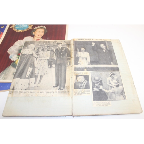 573 - Qty of assorted Royalty related ephemera to inc a rare Edward VIII 1937 coronation calendar