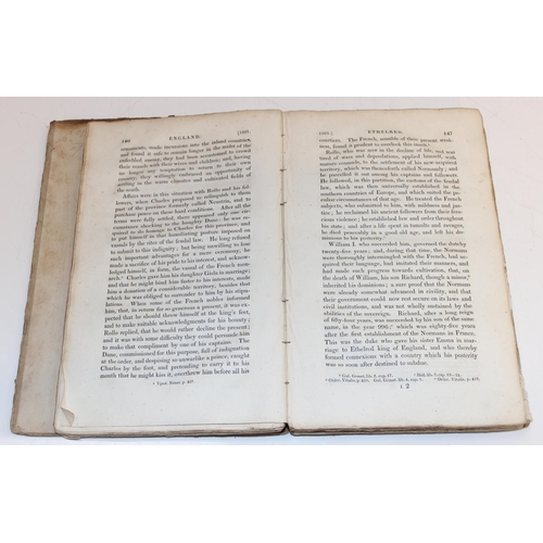 575 - The History of England by David Hume, printed 1825 by G. Cowie et al, 13 volumes, quarter leather bo... 