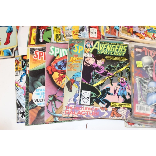 576 - Qty of assorted vintage comic books, mainly Marvel to include Spiderman, Superman, X-Men, Nth Man, e... 