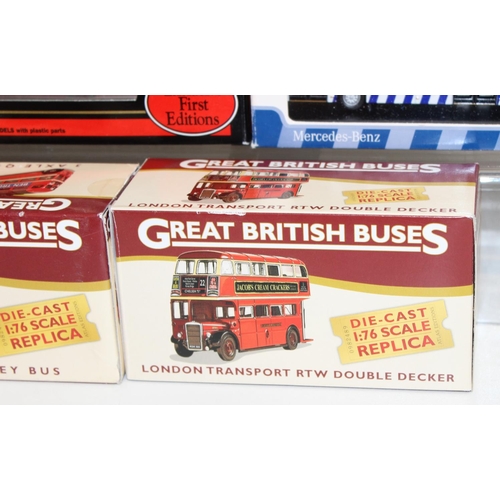 668 - Qty of assorted boxed model busses, to include examples by Executive First Editions et al, 14 in tot... 