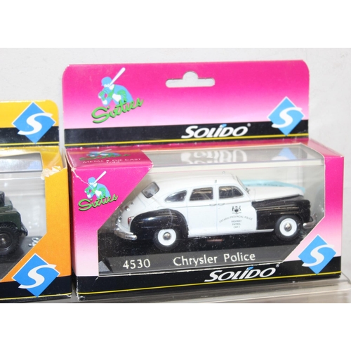 670 - 6 assorted boxed Solido toy vehicles