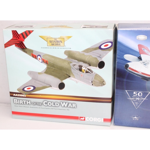 674 - 3 boxed Corgi military planes, to include AA35002, AA32703 & 47114