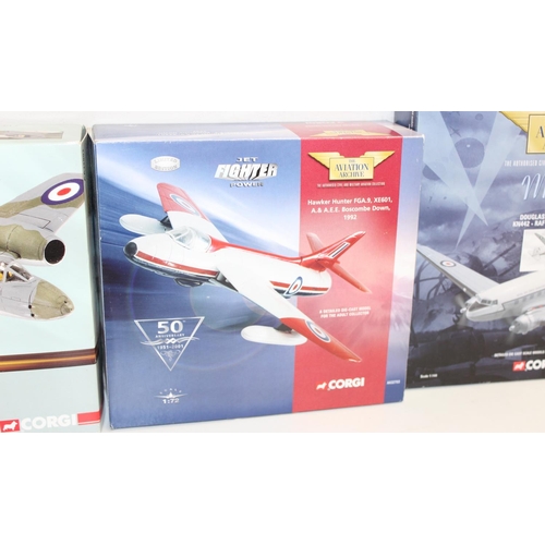 674 - 3 boxed Corgi military planes, to include AA35002, AA32703 & 47114