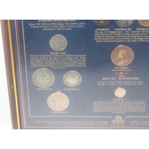 1226 - A Heritage Mint framed coin display entitled 