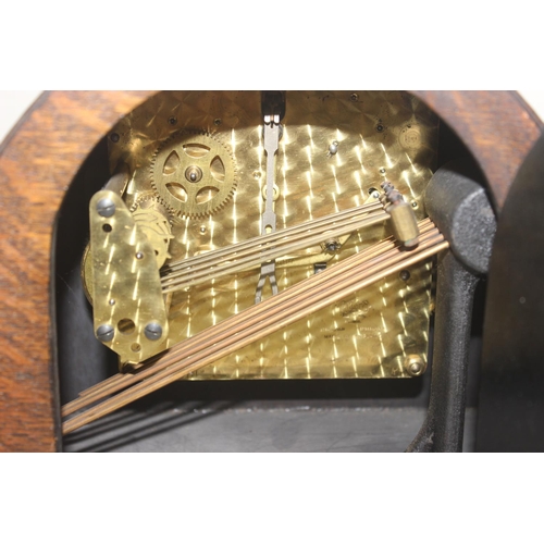 1318 - 2 clocks - James Walker of London, likely with a Westminster chime, key and pendulum, and a small Du... 