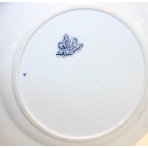 1695 - A Royal Crown Derby Queen Victoria diamond jubilee plate and a rare 19th century lancers pottery pla... 