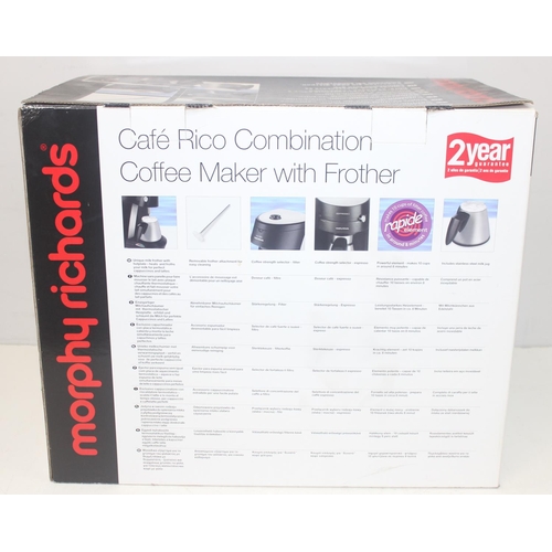 787 - Boxed Morphy Richards Café Rico Combination coffee maker with milk frother