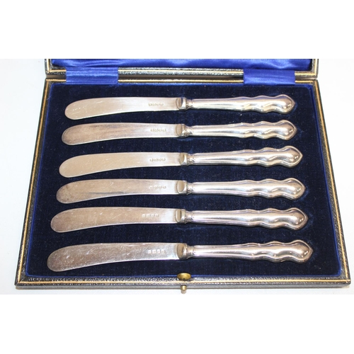 1037 - 4 boxed sets of assorted silver-plated flatware to incl Walker & Hall