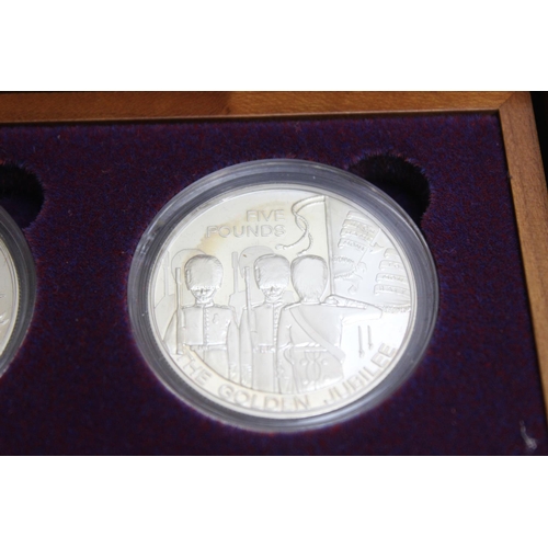 1219 - An Elizabeth II 2002 Golden Jubilee Silver Coin Collection, including twenty-four various commemorat... 