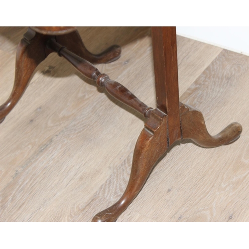 160 - Mahogany extending sofa table with drawer and turned cross support and a vintage tapestry topped tab... 