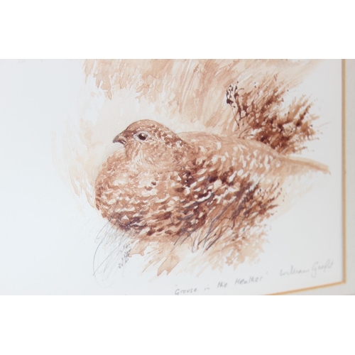 502 - 2 limited edition sepia-coloured prints by William Garfit to incl: 'Grouse in Heather' (15/300) and ... 